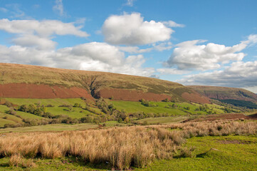 Black mountains in the autumn