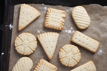 Various shortbread biscuits