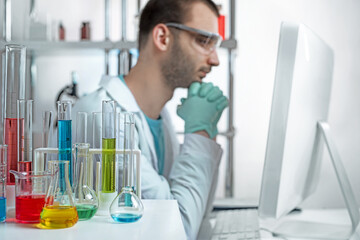 laboratory equipment, supplies, jars, bottles, cylinders, beakers, graduate, test-mixer,...