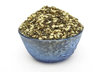 Broken Black gram seeds in bowl