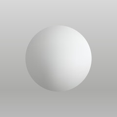 Vector 3d sphere. Realistic glossy 3d ball.