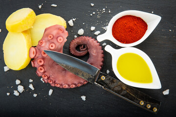 Pulpo a la gallega para la comida