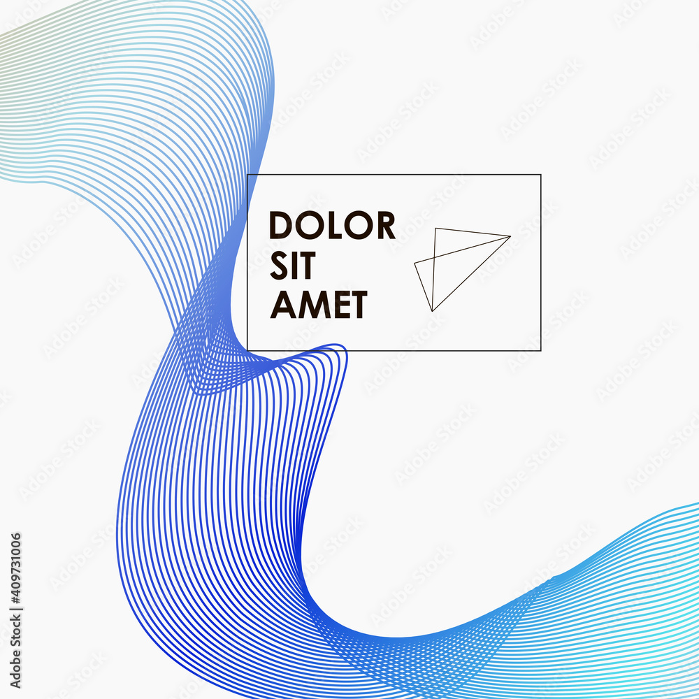 Poster colorful smooth lines on background. futuristic wallpaper. futuristic design brochure. line pattern.