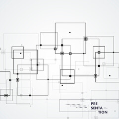 Digital geometric abstraction with lines and dots