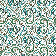 Seamless watercolor abstract pattern. Hand drawn watercolor pattern. Suitable for invitations, wrapping paper, textiles, fabric, packaging