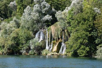 Krka National Park in Croatia. A beautiful park filled with waterfalls and lakes. 