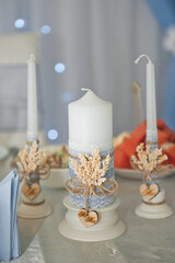 Wedding hearth for the young in blue 2568.