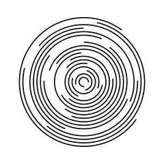 Thin black line vortex