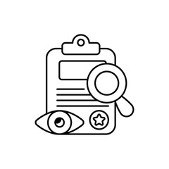 Crime vector outline icon style illustration. EPS 10 file 