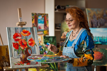 The process of creating a masterpiece painting 2895.