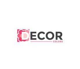 DECOR Colors Company Business Modern Name Concept