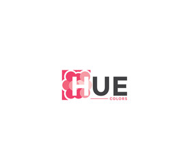 HUE Colors Company Business Modern Name Concept