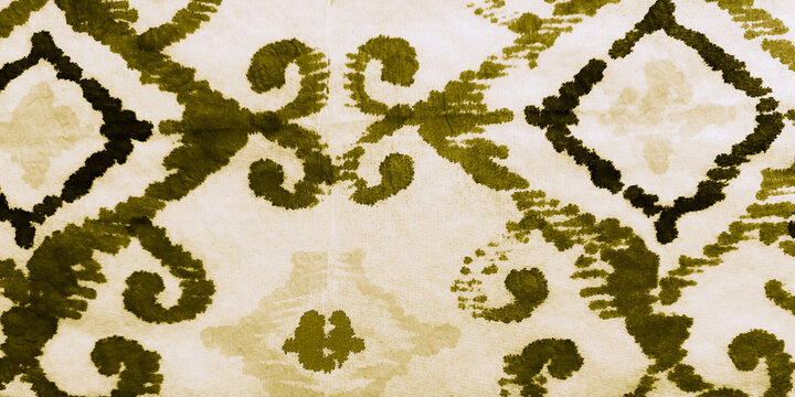 Hand Drawn Geometry Pattern. Bright Ikat Diamond.