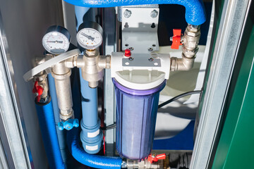 Water purification. Accounting and control of water consumption. Water filter. Filters, meters and...