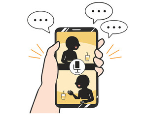 スマホ　音声版SNS