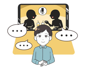 音声版SNS　横画面　男性