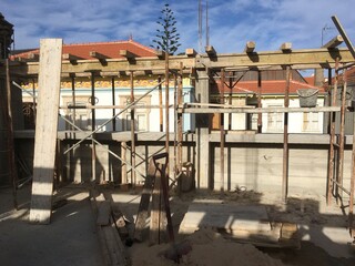 house structure construction site photos