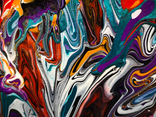 Fliud Art Abstract Trendy colorful background, fashion wall paper. Alcohol ink. Epoxy resin.Marbleized effect.Liquid acrylic paint.