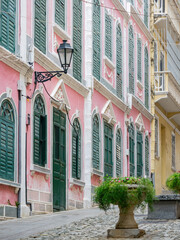 Obraz premium Morning view of old town cityscape