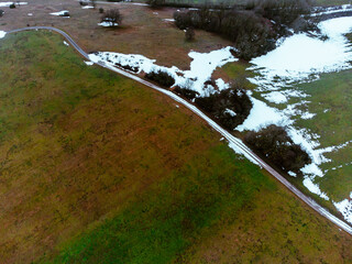 Luftaufnahmen, Schwäbische Alb im Winter