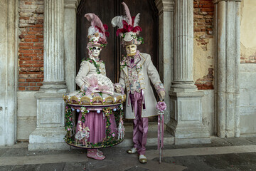 Obraz na płótnie Canvas Mask in carnival of Venice