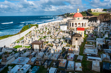 Cementario Santa Maria Magdalena de Pazzi near Castillo San Felipe Del Morro, Old San Juan, Puerto Rico