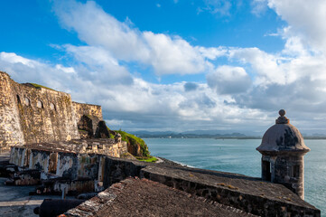 Castillo San Felipe Del Morro Watchtower Lookout, Old San Juan, Puerto Rico