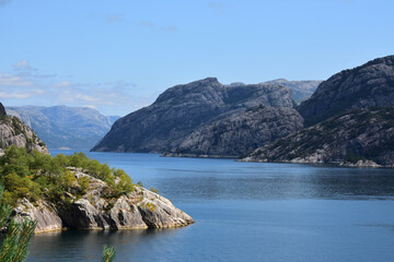 Fototapeta na wymiar View over Lysefjord