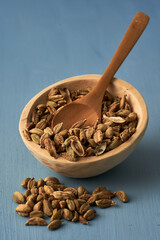 Dried cardamom seeds