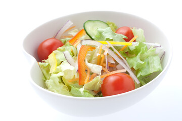 野菜サラダ　朝食　ヘルシー