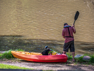 Readying Kayak