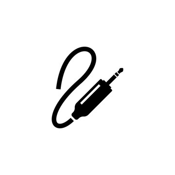 recommend clip art: Jack audio input icon. Jack plug, mic, headphone wire symbol.
