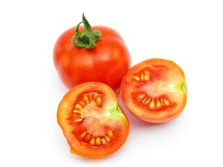 tomatos isolated on white background