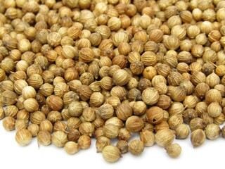 Coriander seeds background