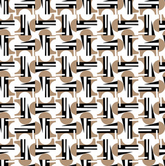 Seamless geometric pattern, minimalistic artwork with simple shape and figure.