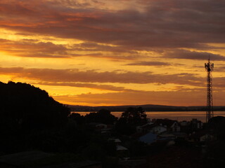 Sunset in Porto Alegre, Brazil