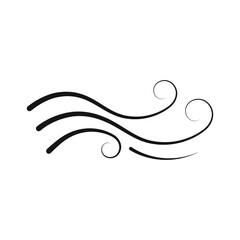 Wind icon design isolated on white background 