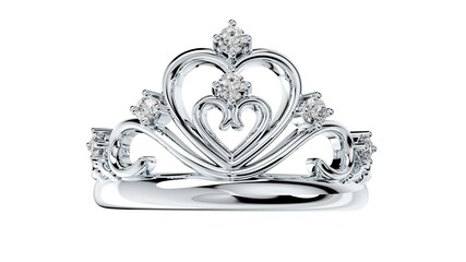 Crown Jewelry Ring Model View 3D Render Model