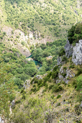 Fototapeta na wymiar Voidomatis River from Heights (Epirus, Greece)