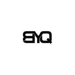 byq letter original monogram logo design