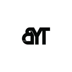 byt letter original monogram logo design