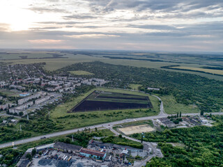 Open pit for the extraction of ore.