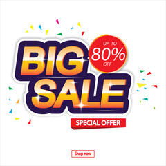 Sale banner template design,Super Sale end of season special offer banner. vector illustrations.