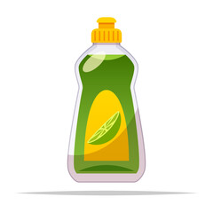 Dishwashing liquid vector isolated illustration