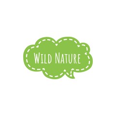 ''Wild nature'' Lettering