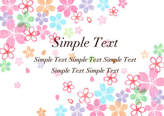 桜_水彩_パステル背景