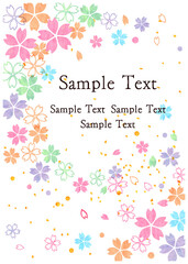 桜_水彩_パステル背景