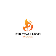 Fire Salmon logo design