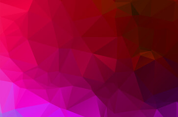Colorful purple vivid polygonal triangular background pattern