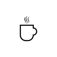 coffee cup icon with trendy isolated background. Coffee cup page for your website design Clock icon logo, app, UI. Clock icon Vector illustration, EPS10.
